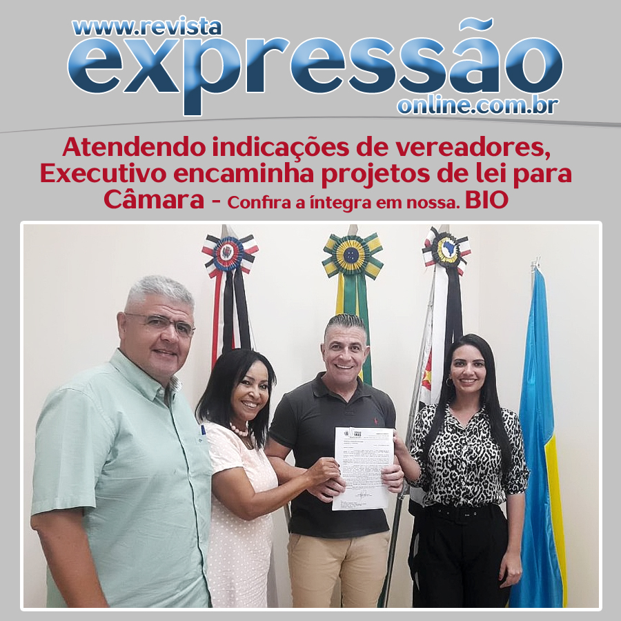 Leia mais sobre o artigo Atendendo indicações de vereadores, Executivo encaminha projetos de lei para Câmara
