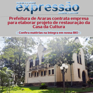 Leia mais sobre o artigo Prefeitura contrata empresa para elaborar projeto de restauração da Casa da Cultura. Prédio foi construído em 1896 e tem grande importância histórica e cultural para o município