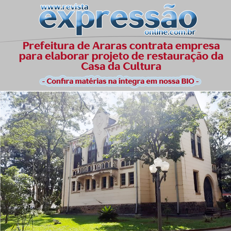 Leia mais sobre o artigo Prefeitura contrata empresa para elaborar projeto de restauração da Casa da Cultura. Prédio foi construído em 1896 e tem grande importância histórica e cultural para o município
