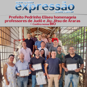 Leia mais sobre o artigo Prefeito Pedrinho Eliseu homenageia professores de Judô e Jiu-Jitsu de Araras