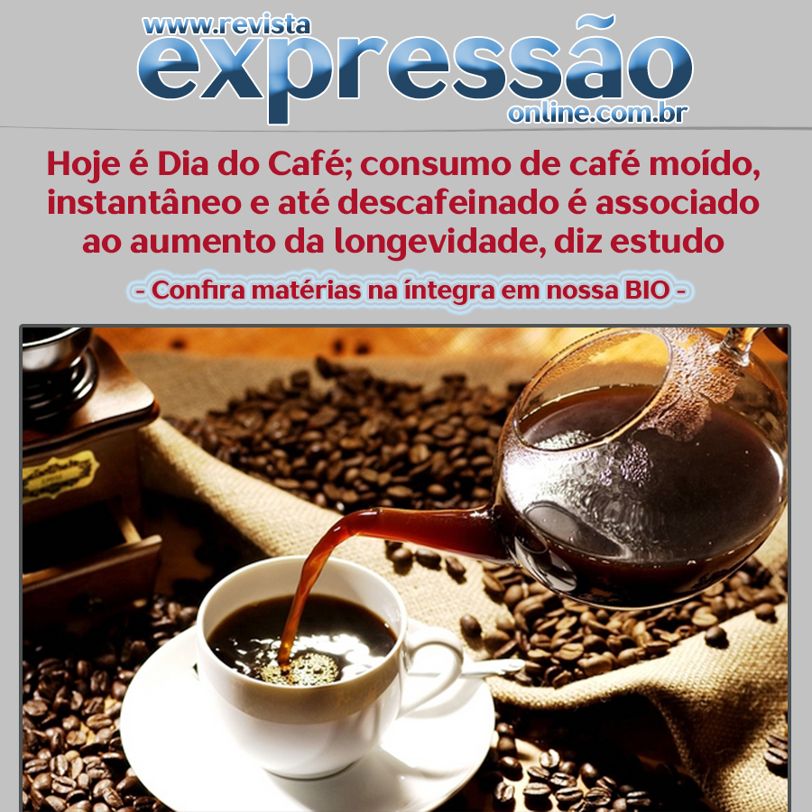 Leia mais sobre o artigo Hoje é Dia do Café; consumo de café moído, instantâneo e até descafeinado é associado ao aumento da longevidade, diz estudo