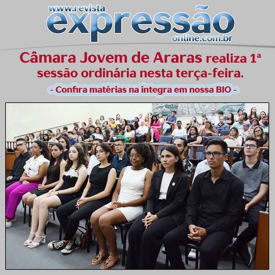 No momento, você está visualizando Câmara Jovem realiza 1ª sessão ordinária nesta terça-feira. Vereadores jovens irão abrir os trabalhos da 22ª Legislatura