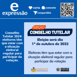 Leia mais sobre o artigo Conselho Tutelar 2024: eleitores têm que estar com a situação eleitoral regular para participar da votação.