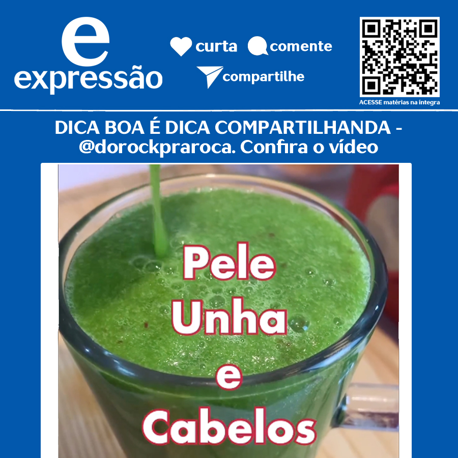 Leia mais sobre o artigo SAUDÁVEL E DELICIOSO – DICA BOA É DICA COMPARTILHADA – @dorockpraroca