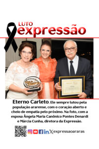 Leia mais sobre o artigo Eterno Carleto. Ele sempre lutou pela população ararense, com o coração aberto e cheio de empatia pelo próximo.