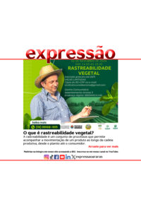 Leia mais sobre o artigo Inscrições para curso de Rastreabilidade Vegetal vão até dia 20 de novembro