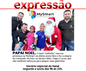 Leia mais sobre o artigo O Papai Noel marcou presença na MySmart e fez a alegria da criançada.