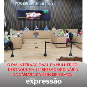 Leia mais sobre o artigo Dia Internacional da Mulher é assunto em sessão da Câmara da Terceira Idade