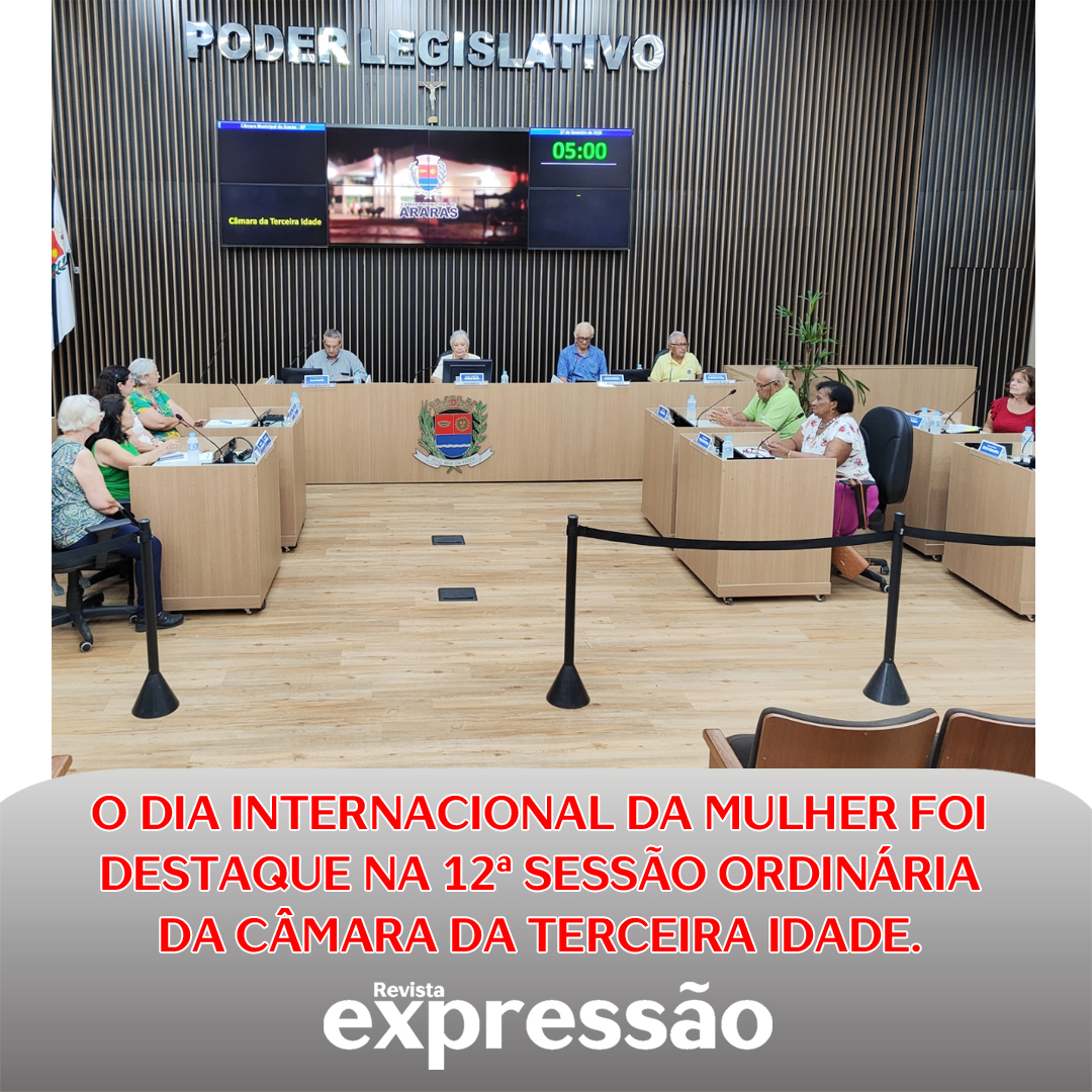 Leia mais sobre o artigo Dia Internacional da Mulher é assunto em sessão da Câmara da Terceira Idade