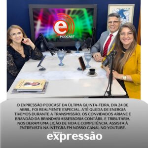 Leia mais sobre o artigo Ariane e João Brandão foram os entrevistados do Expressão Podcast, quinta-feira, 24 de abril. 