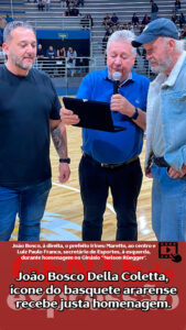 Leia mais sobre o artigo Prefeitura homenageia Bosco Della Coletta, ícone do basquete ararense