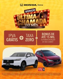 Leia mais sobre o artigo Pense bem, vá de HONDA. Pense bem, vem pra AVERSA.