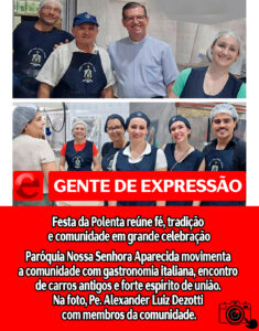 Leia mais sobre o artigo 1ª Festa da Polenta da Paróquia Nossa Senhora Aparecida reúne fé, tradição e comunidade em grande celebração
