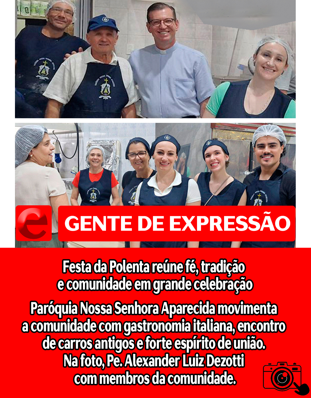 Leia mais sobre o artigo 1ª Festa da Polenta da Paróquia Nossa Senhora Aparecida reúne fé, tradição e comunidade em grande celebração