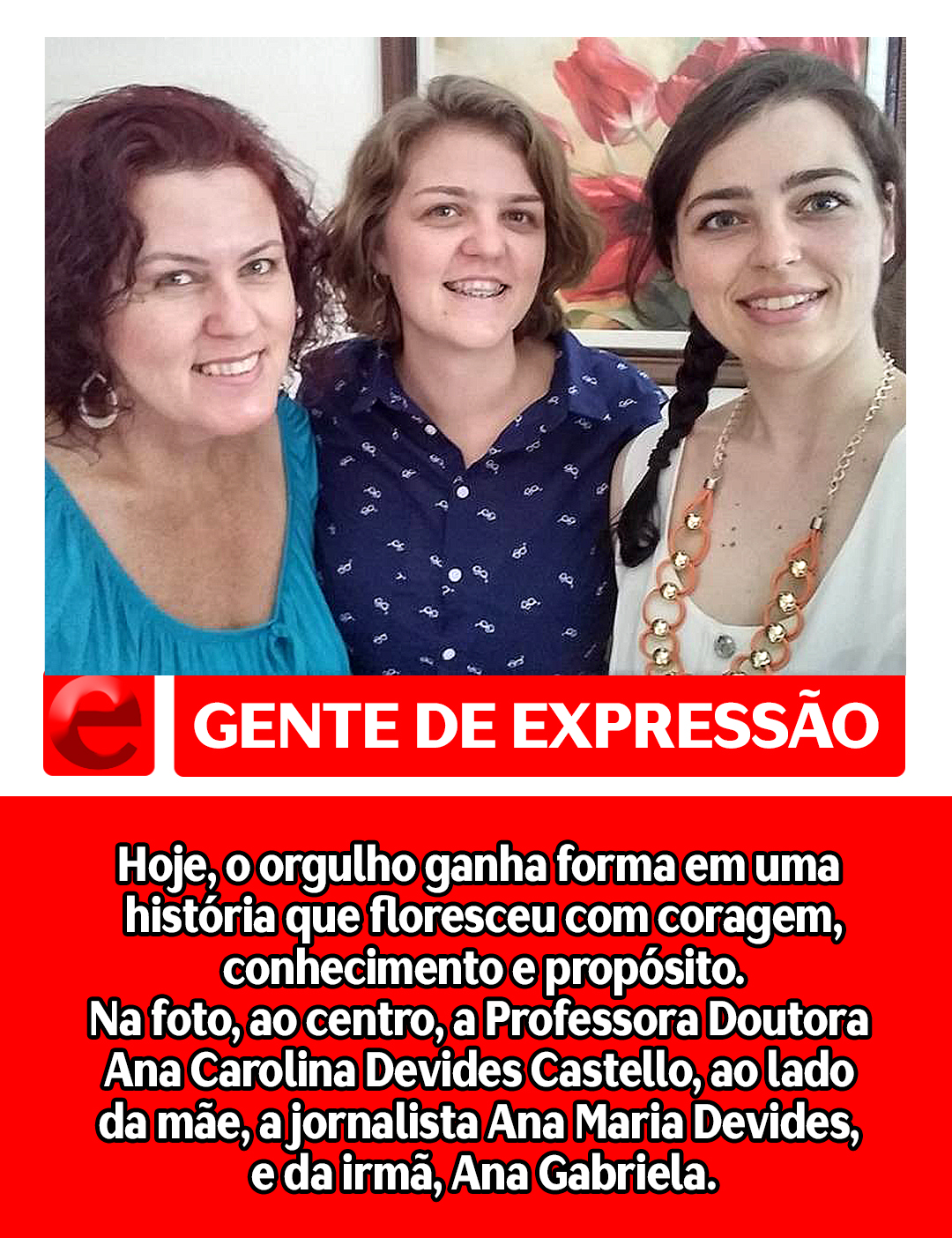 Leia mais sobre o artigo Professora Doutora Ana Carolina Devides Castello – Hoje é dia de celebrar uma trajetória que inspira, emociona e enche de orgulho.